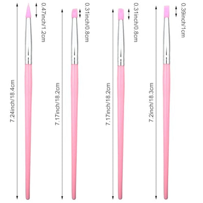 10PCS Silicone Clay Sculpting Tools, Pottery Tools, Flexible Clay Carving Tools, Paint Brushes for Resin DIY Handicraft Artwork