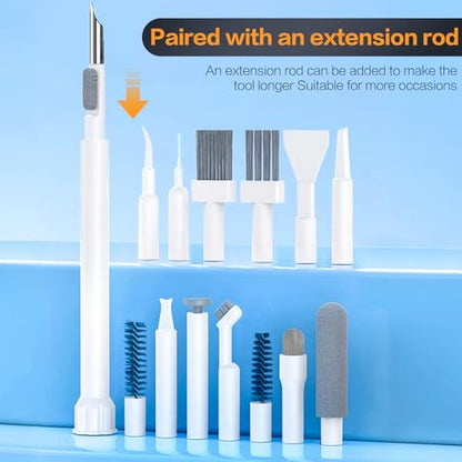34-in-1 Electronics Cleaning Kit for iPhone, AirPods, Keyboard, USB C, Port - color: White