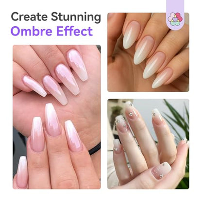 SAVILAND Dilution-Free Airbrush Gel Nail Polish White 2PCS 20ml - color: Z-White Pro