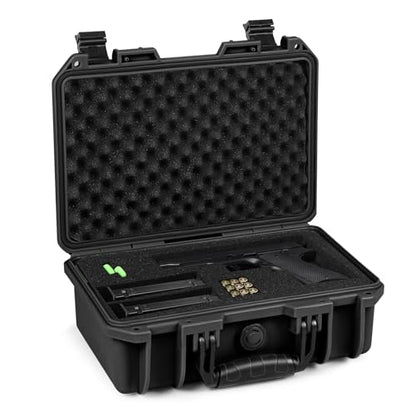 SEKKVY Gun Case for Handguns, Pistol Case Hard Shell - color: 1-Pistol Case,Black