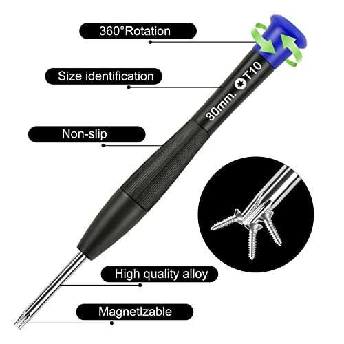 Ainiv Mini Precision Screwdriver Set, 24PCS Small Magnetic Screwdriver - color: 24 Pieces