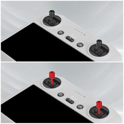 4pcs Mini Joystick Replacement Compatible with DJI Mini 3 Pro - color: Red,black