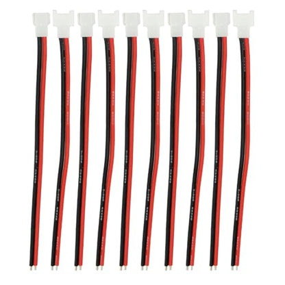10 Pairs 1S 2-Pin 2.0mm Pitch Connector Cable Male and Female Plug for RC Drone and Remote Control Device