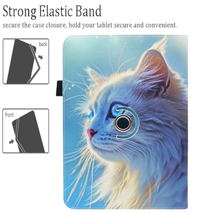 Universal 10 10.1 11 Inch Android 16 15 Tablet Case Cover - color: 03 White Cat