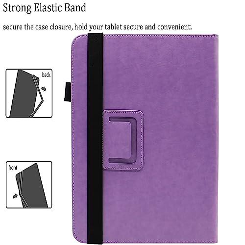 Universal 7 8 Inch Android Tablet Case Cover for All 7.0-8.5 Inch Tablet - color: Purple