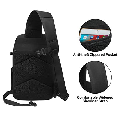 MOSISO Camera Sling Bag, Tactical Camera Crossbody Bag Case Photography - color: Black