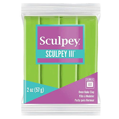 Sculpey III Polymer Clay 2 Ounces-Granny Smith (S302 1629) - size: 56 Gr - Granny Smith