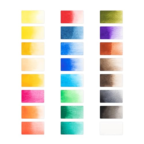 Castle Art Supplies 24 X 12ml Watercolor Paint Set for Adults - New Formula