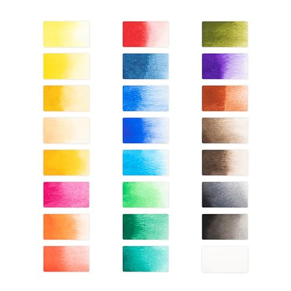 Castle Art Supplies 24 X 12ml Watercolor Paint Set for Adults - New Formula