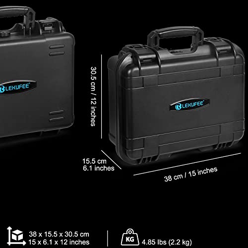 Lekufee Waterproof Hard Case for DJI Mavic 3 Pro, Mavic 3 Classic, Combo, DJI RC 2, RC N3/N2, Accessories(Case Only)