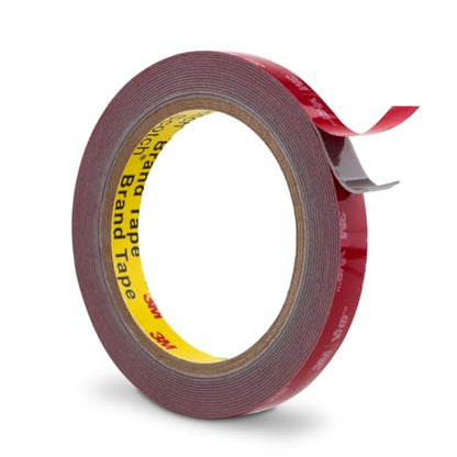 3M Double Sided Tape 0.5" x 15.4Ft Heavy Duty Mounting Tape Grey - color: Grey, size: 0.5" x 15.4Ft