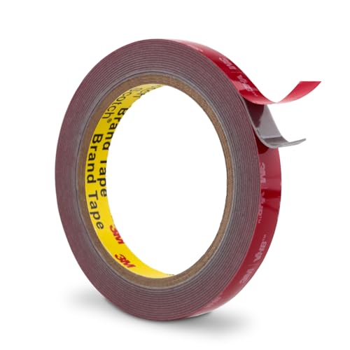 3M Double Sided Tape 0.5" x 15.4Ft Heavy Duty Mounting Tape Grey - color: Grey, size: 0.5" x 15.4Ft