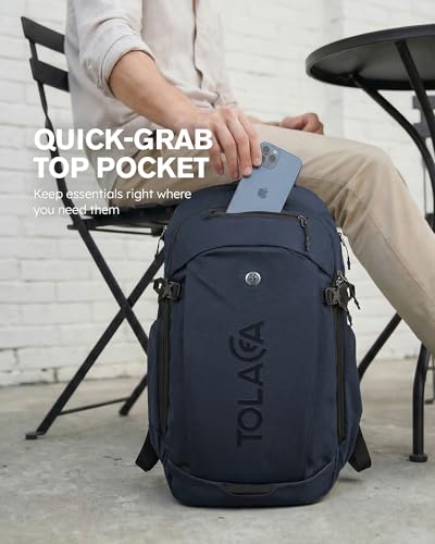 Tolaccea Travel Laptop Backpack 32L Carry on Daypack for Work Business - color: Midnightsky