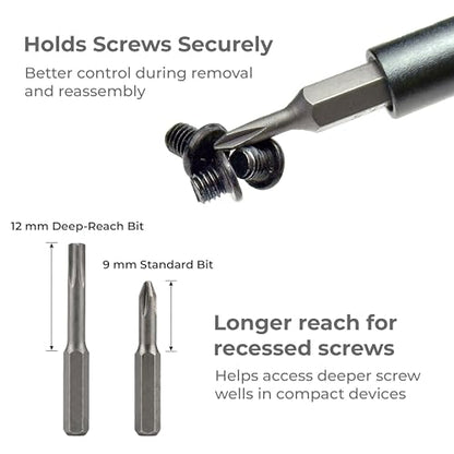 HowFixit PRO 48 Bit Precision Screwdriver Set for iPhone, Smartphone, MacBook, Laptop, Tablet, Camera, Switch, PS5, Xbox, Game Console & Controller Repair