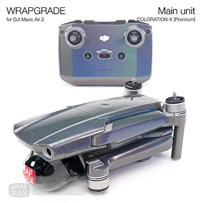 Wrapgrade Main Unit Skin Compatible with DJI Mavic Air 2 (Coloration-X) - color: COLORATION-X