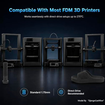 Siraya Tech Flex TPU Air 95A Active Foaming 3D Printer Filament, Black 1kg - color: Tpu Air 95a Black