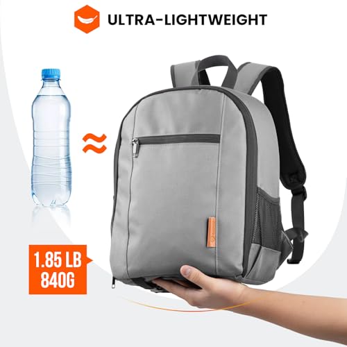 TARION Small Camera Backpack for Photographers Compact 12L Grey TB-S - color: Grey, size: Small