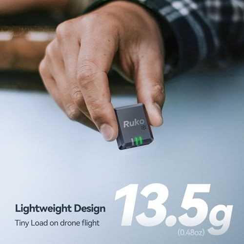Ruko R111S Remote ID Module for Drone with GPS Tracker/Finder and Beeper - color: Black