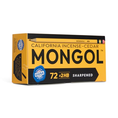 Mongol Classic Incense Cedar #2 Pencil - 72-Pack - Pre-sharpened - size: 1 Count (Pack of 72)