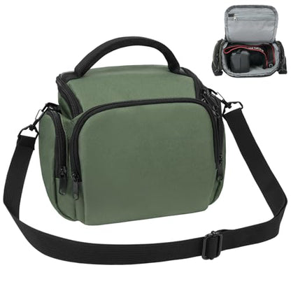 Ainiv DSLR Camera Bag, Large Waterproof Anti-Shock SLR Camera Case, Green - color: Green