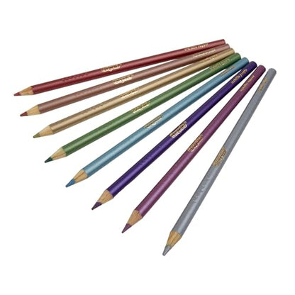 Crayola 68-3708 Metallic Colored Pencils 8 Pack