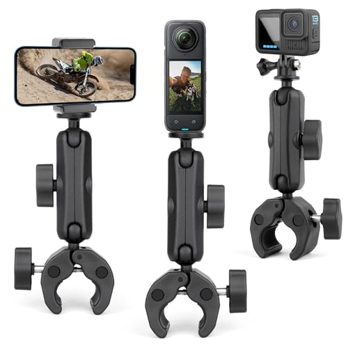 SOONSUN Heavy-Duty Super Clamp Mount for Insta360 and GoPro Action Cameras