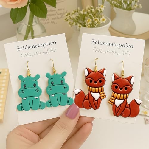 8 Pcs Cute Animal Polymer Clay Cutters Set - color: 8 Pcs Cute Animal Polymer Clay Cutters