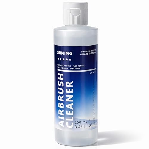 Somime 8.45 fl oz(250ml) Airbrush Cleaner, Fast Acting Cleaning Solution - size: 8.45 fl oz