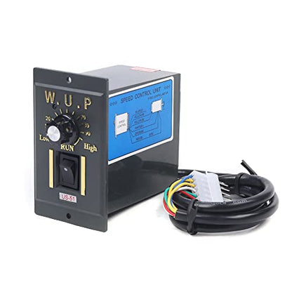 0-27RPM 15W 50K Variable Speed Geared Motor AC Gear Motor with Controller - color: 15W 50K