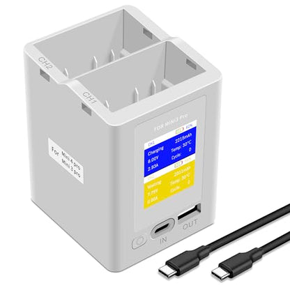 Mini3 Mini4 Pro Dual-Channel Battery Charger Two-Way Charging Hub
