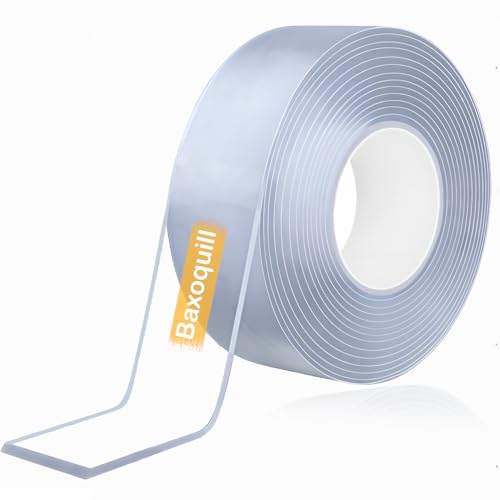 Double Sided Tape 3m x 3cm x 2mm, Heavy Duty Waterproof No Residue Nano Mounting Adhesive High Viscosity Tape for Office Outdoor Indoor Car Walls Pictures