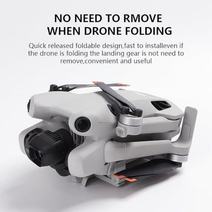 Landing Gear for DJI Mini 4 Pro Drone – Leg Foldable Extended Kit for DJI Mini 4 Pro Drone, DJI Mini 4 Pro Drone Accessories