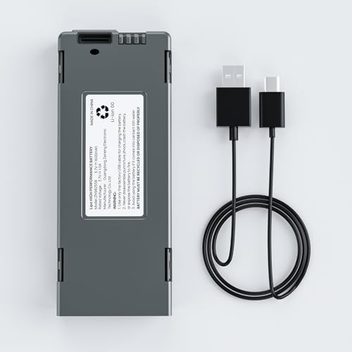 Ameta S20 Lite Drone Battery, 3.7V 1600mAh Li-po Rechargeable Battery