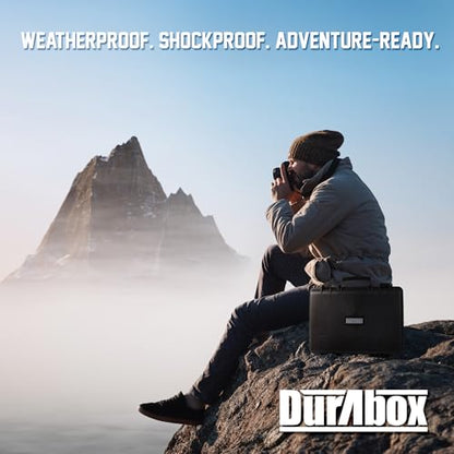 Durabox All Weather Hard Case 18 x 14 x 6” - TSA Approved Hard Shell Travel Case with Customizable Foam for Cameras, Lenses, Laptops, Electronics, Guns, Pistols and Other Gear - size: Medium 18 x 14 x 6"