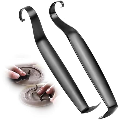 Pottery Trimming Tools, Double Ended Pottery Tool for Carving, Clay Trimming Tool Artists 2 Packs