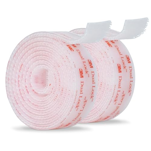 3M Dual Lock SJ3560 Reclosable Fastener, Clear, 1"×6ft, 2 Pack - size: 1"×6ft, style: 2 Pack