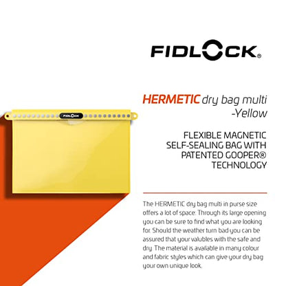 FIDLOCK Hermetic Dry Bag Flexible Magnetic Bag, Mega, Fabric Black - color: Fabric Black, size: Mega