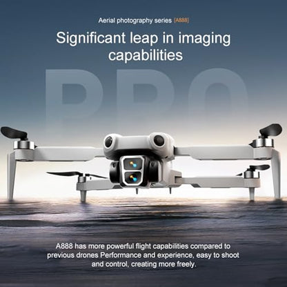 Drone with Camera for Adults & Beginners, FPV Foldable Drone with Brushless Motor, Mini RC Quadcopter for Teen Beginners, Optical Flow Hover, 2 Batteries
