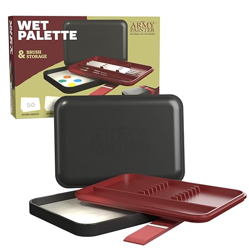 The Army Painter, Wet Palette, 50 Hydro Sheets & 2 Foam for Acrylic Paints