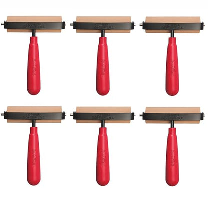 Speedball Deluxe Soft Rubber Brayer, 4-Inch (6-Pack)