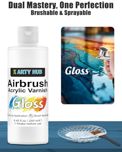 Acrylic Varnish High Gloss, 8.45 fl oz Acrylic Paint Sealer - color: Gloss, size: 8.45 fl oz