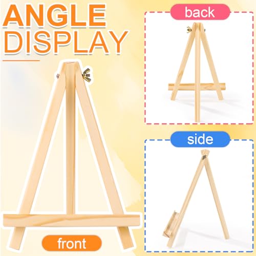 ESRICH 24 Pack 9 Inch Wood Easels, Easel Stand for Painting Canvas - style: 24
