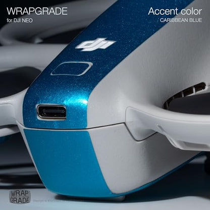 Wrapgrade for DJI NEO Accent Color Sticker (Caribbean Blue) - color: Caribbean Blue