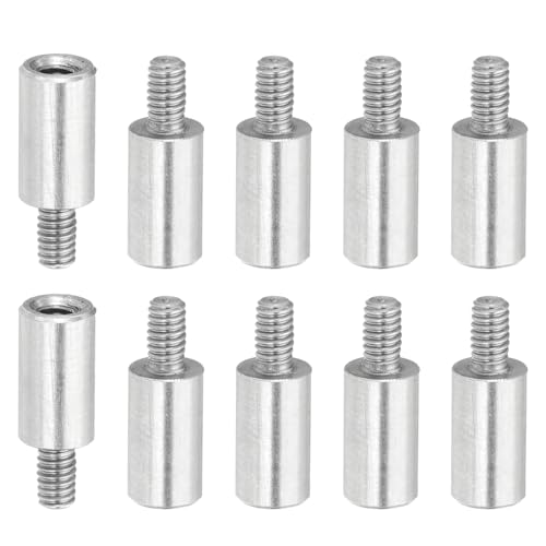 PATIKIL 10 Pcs M2.5x8+4mm Stainless Steel Standoff Extension Posts Screws,Metric Male Female Thread Adapters Spacer for PCB,Quadcopter Drone,Computer & Circuit Board Assortment Kit - size: M2.5x8+4mm