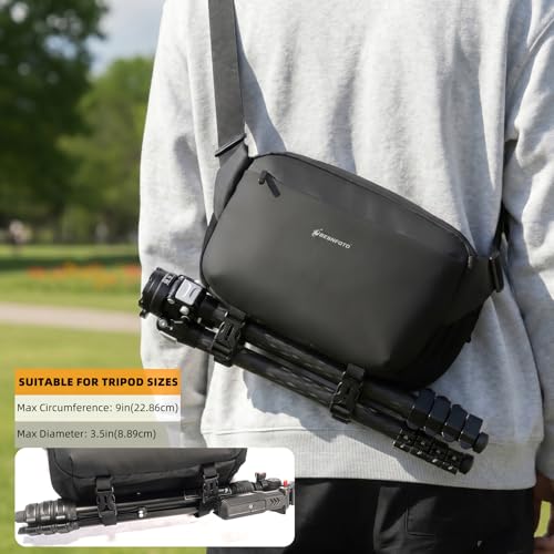 Besnfoto Everyday Crossbody Bag Camera Sling Bag - color: Black
