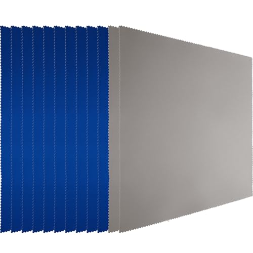 Frienda 12 Pack Large Glass Cleaning Cloth, Blue,Deep Gray - color: Blue,deep Gray