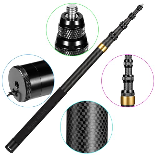 3m Invisible Carbon Fiber Selfie Stick for Insta360 X5X4(Yellow) - color: Yellow