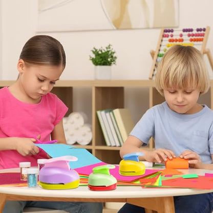 CHENGU 3 Pack Square Hole Punch 2"/1"/0.6", Random Color - color: Random Color, style: Square