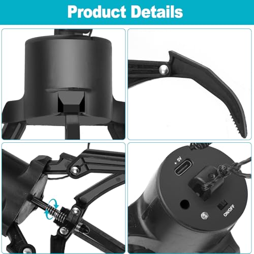 Drone Airdrop System - Remote Control Payload Release Device with Mechanical Claw, Universally Compatible with d Mini 4/Mini 3/Mini 2/Air 3/Air 2S/Mavic Series Drones - color: brown Mechanical Claw