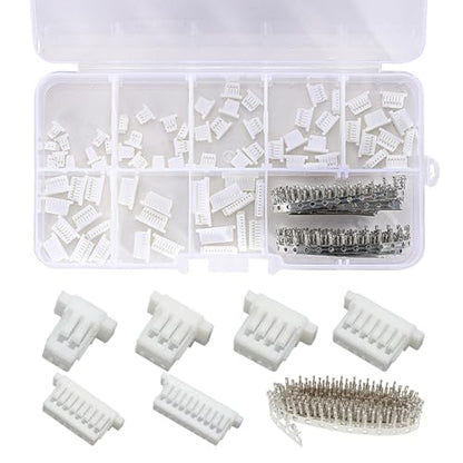 JST SH 1.0mm Connector Kit,495Pcs 2-10 Pin Housing Terminals
